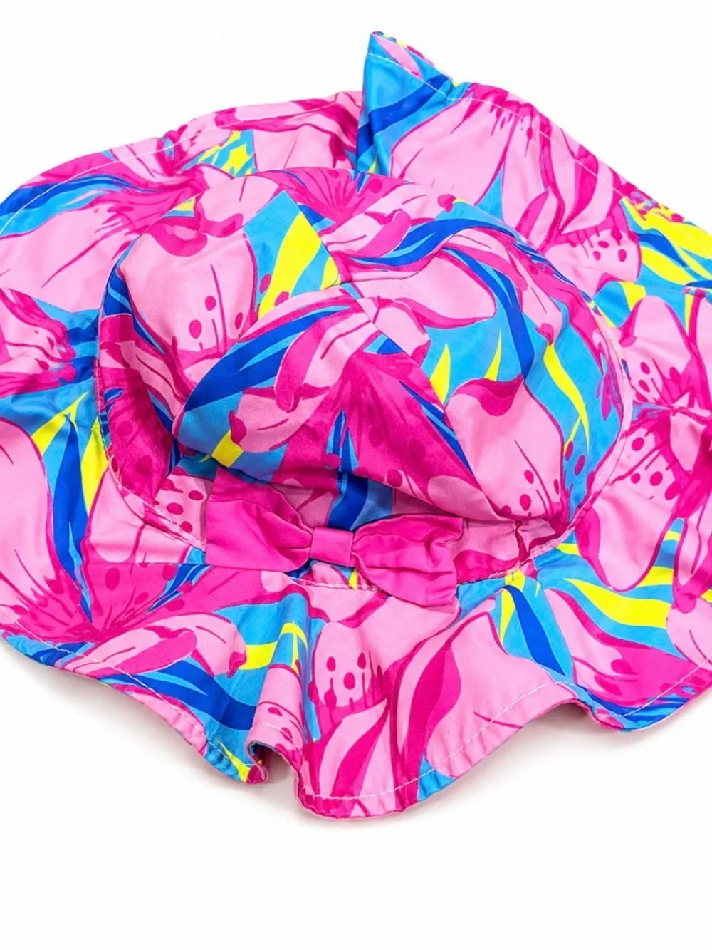 Tommy Bahama Baby Girl 24M Floral Rash Guard Swimsuit Set Hat UPF 50+ Ruffle Bow